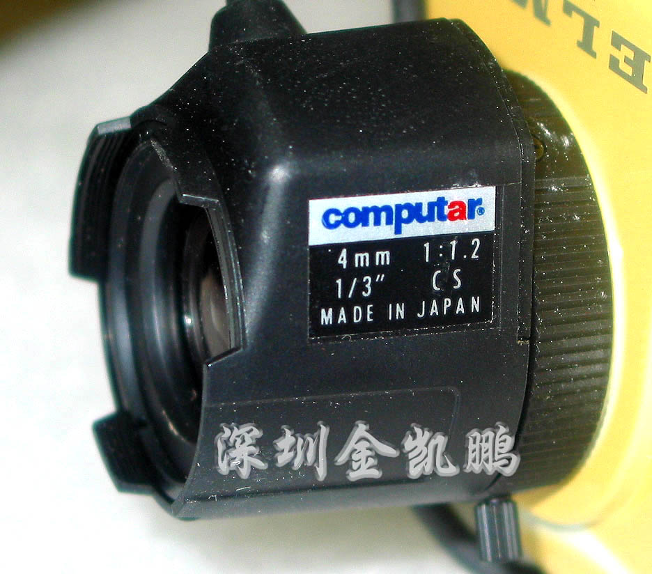 COMPUTAR  摄像机镜头  4MM 1：1.2 1/3”