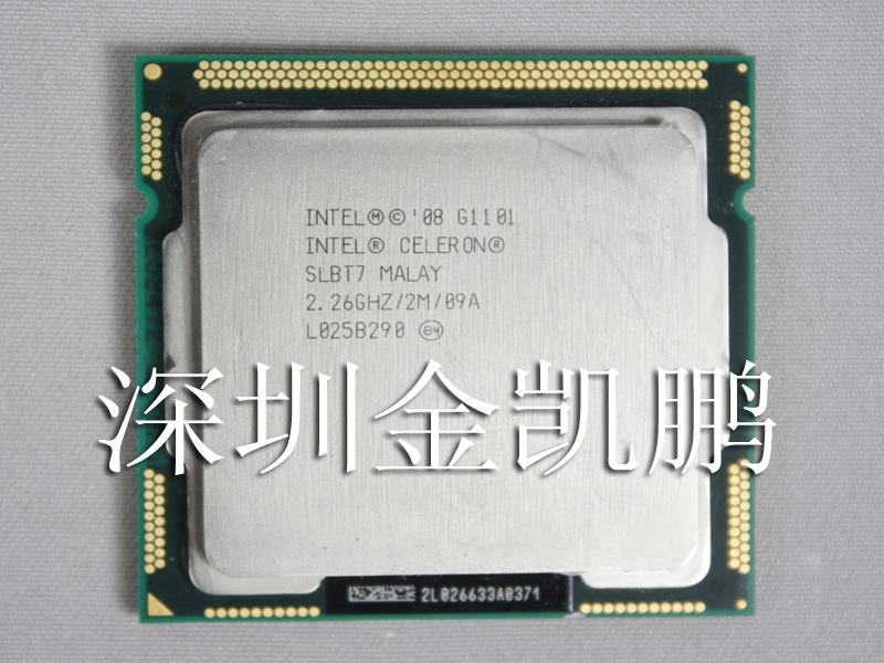 Intel 英特尔  CELERON 双核  G1101 SLBMT 2.26G 2M Intel 1156针 28W